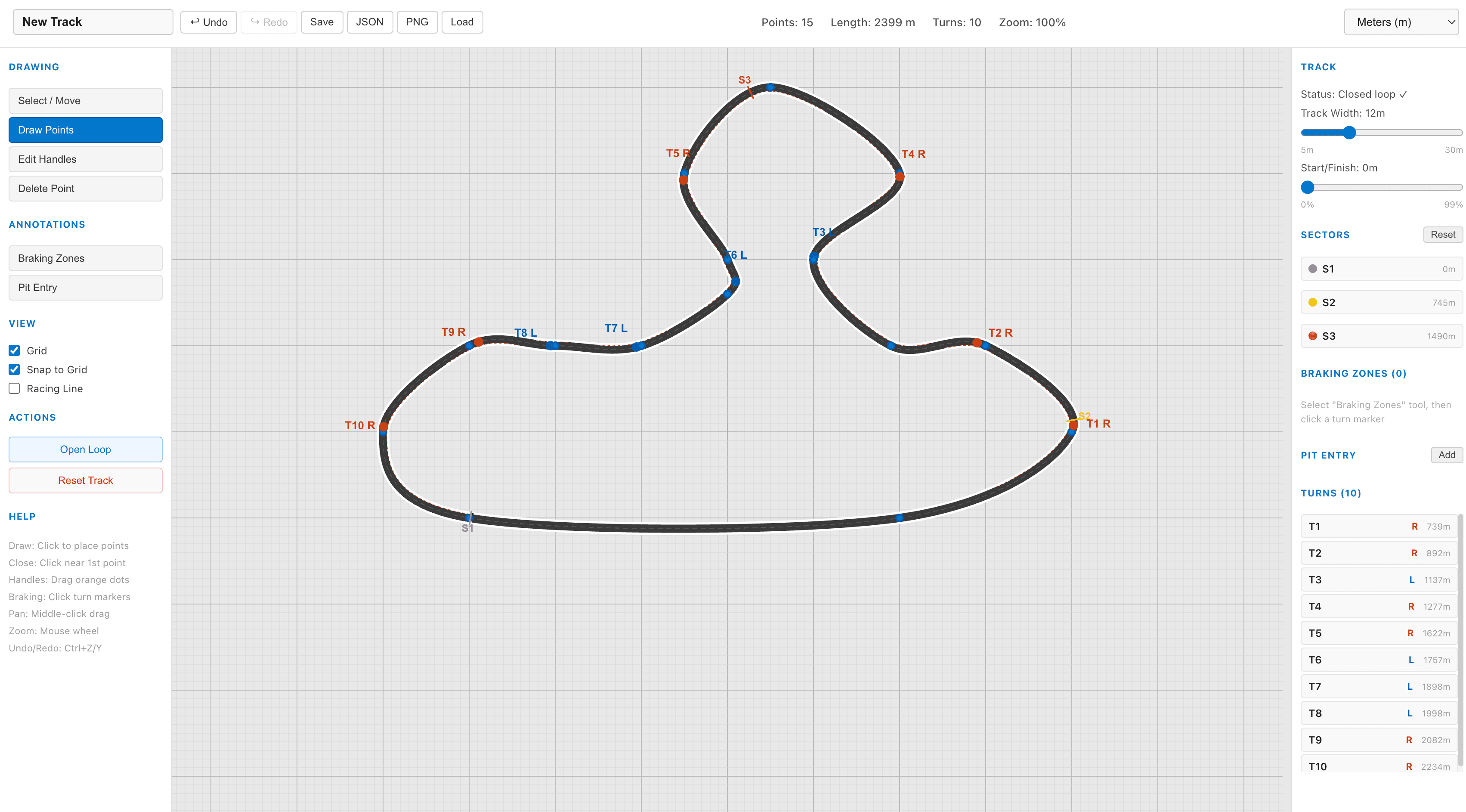 Track Builder — Race Track Designer