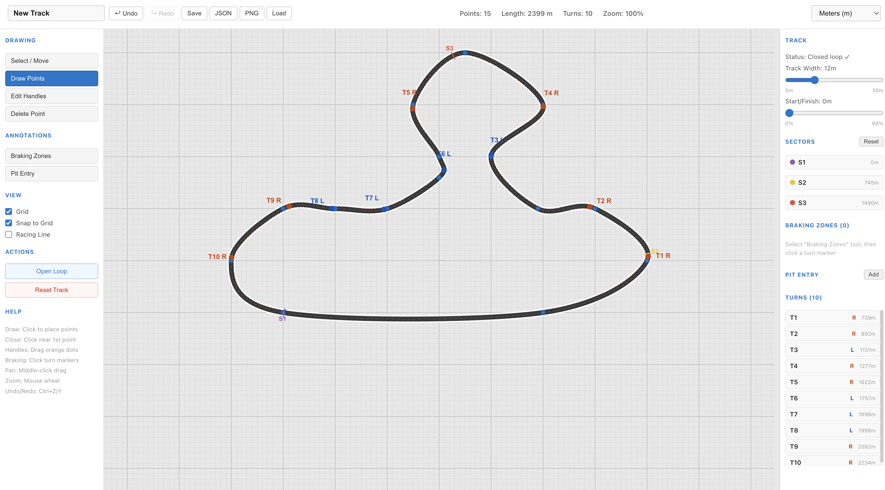 Track Builder - Race Track Designer